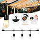 💡 EXTENSION 10MTS CON 20 SOCKET PARA FOCOS NO INCLUIDOS MOD# XLJ-092 (BOLSA DE NAILO) - Miniatura 2