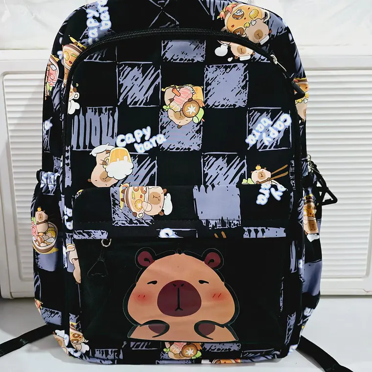 MOCHILA CAPYBARA CUADROS  MOD# WKS-24V05 5