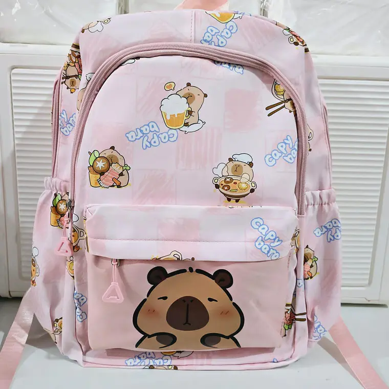 MOCHILA CAPYBARA CUADROS  MOD# WKS-24V05 6