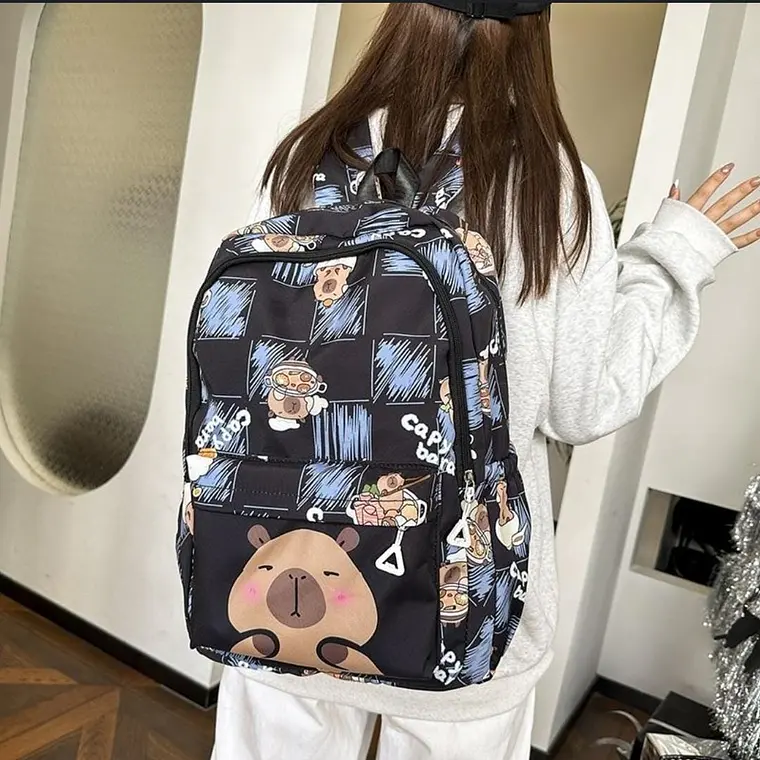 MOCHILA CAPYBARA CUADROS  MOD# WKS-24V05 10