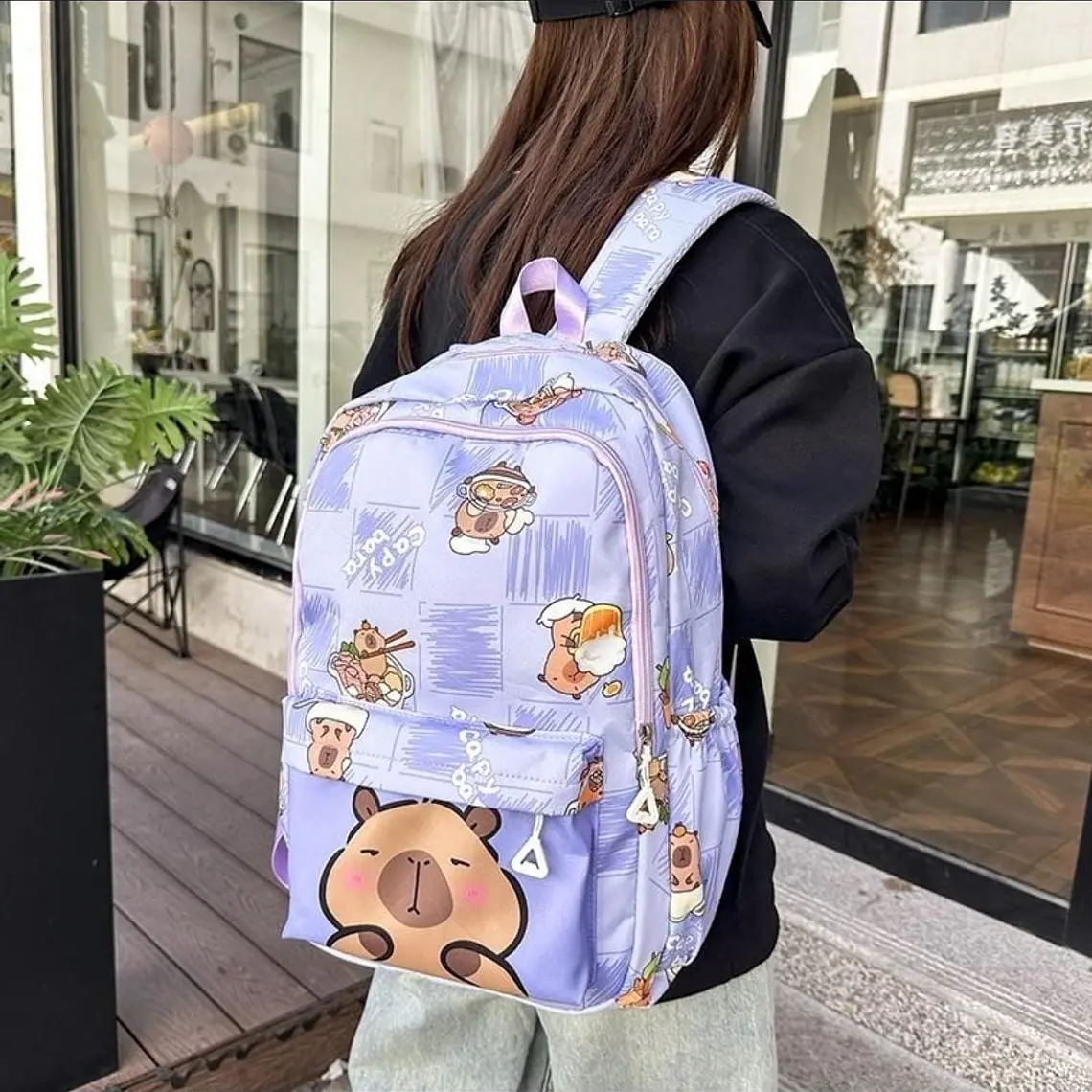 MOCHILA CAPYBARA CUADROS  MOD# WKS-24V05 11