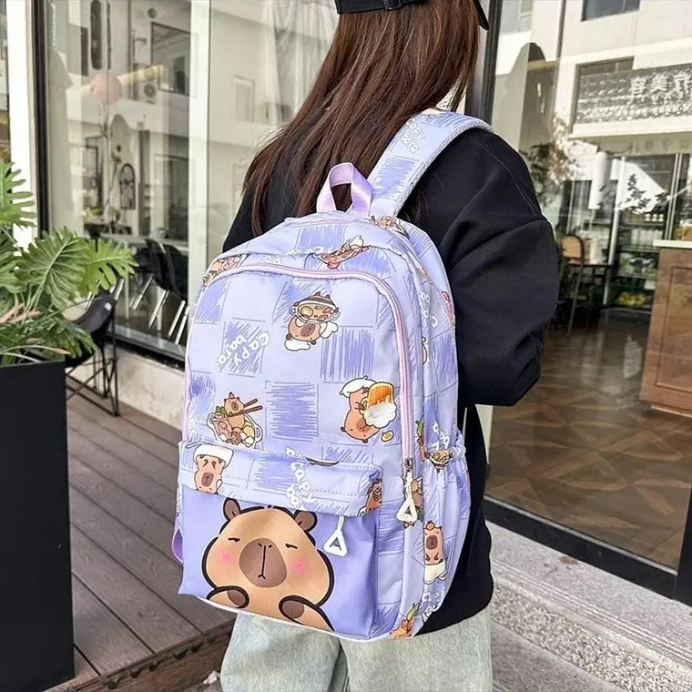 MOCHILA CAPYBARA CUADROS  MOD# WKS-24V05 11