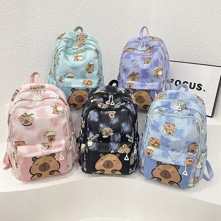 MOCHILA CAPYBARA CUADROS  MOD# WKS-24V05 1