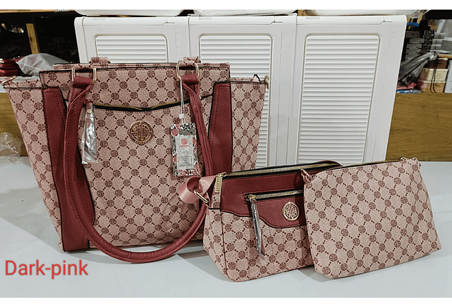 COMBO BOLSA+MARICONERA +COSMETIQUERA GRENOBIL MOD# BJN123 REINGRESO