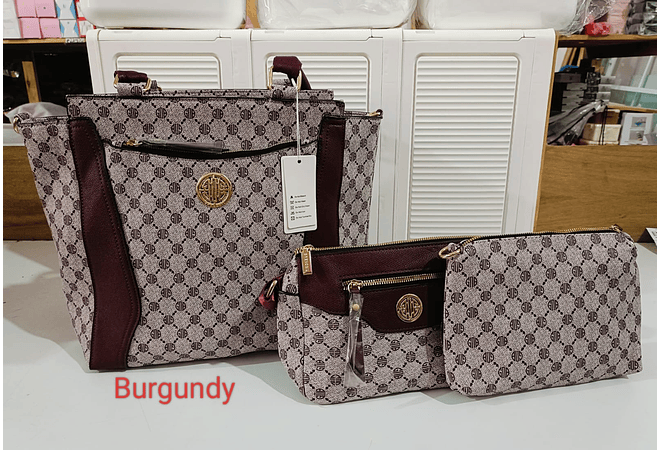 COMBO BOLSA+MARICONERA +COSMETIQUERA GRENOBIL MOD# BJN123 REINGRESO