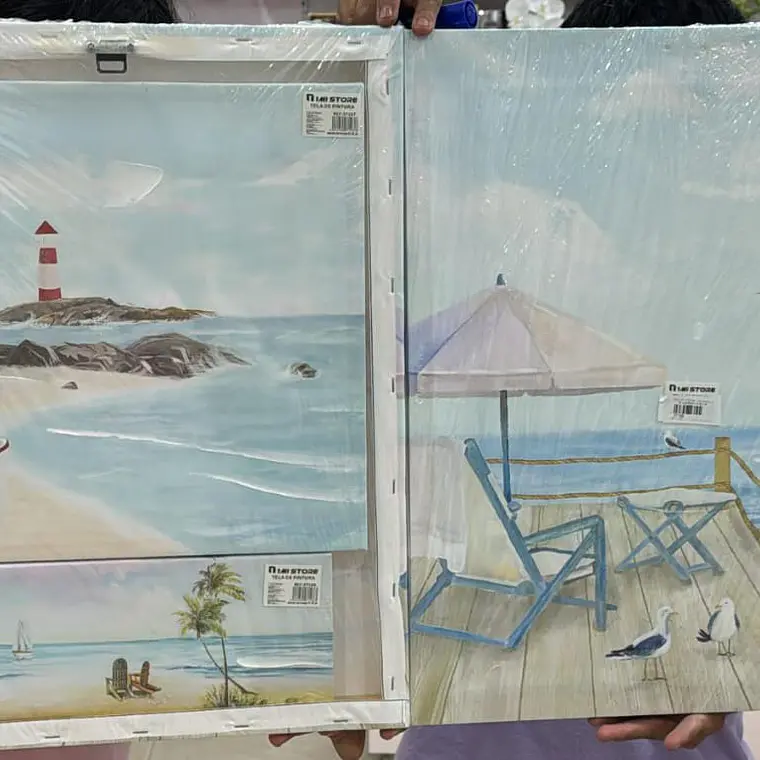 CUADRO DE PINTURA VARIOS DISEÑOS TERRAZA/MAR 1