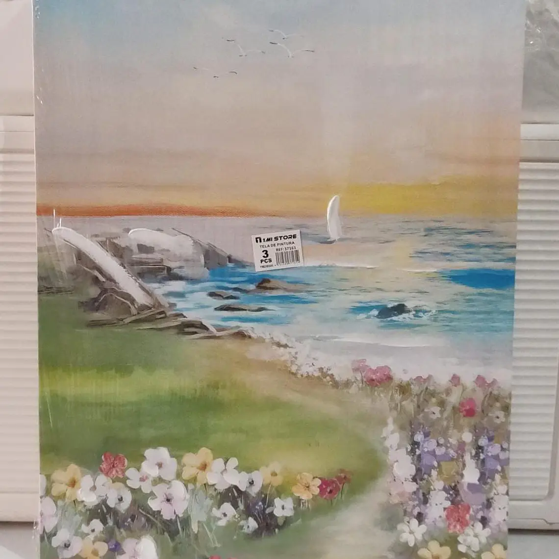 CUADRO DE PINTURA VARIOS DISEÑOS BAHIA/ FLORES 4