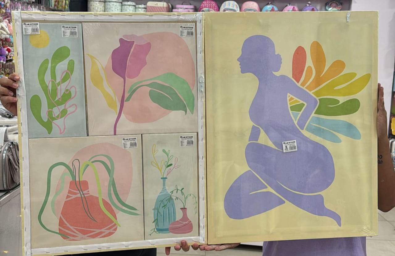 CUADRO DE PINTURA VARIOS DISEÑOS NATURALEZA/MUJER