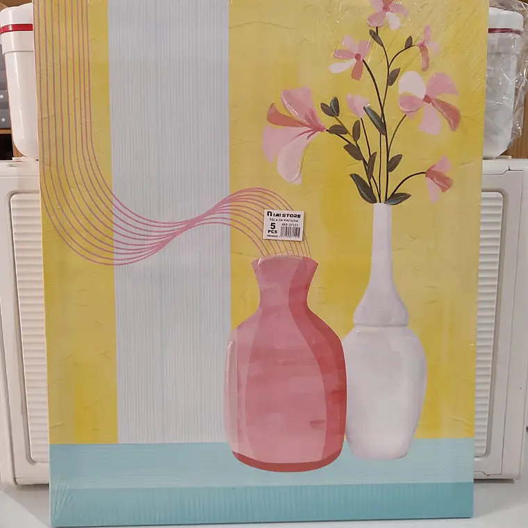 CUADRO DE PINTURA VARIOS DISEÑOS JARRONES/ FLORES 6