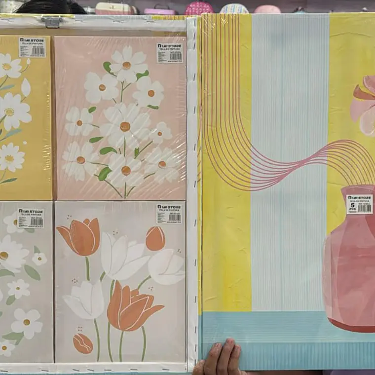 CUADRO DE PINTURA VARIOS DISEÑOS JARRONES/ FLORES 1