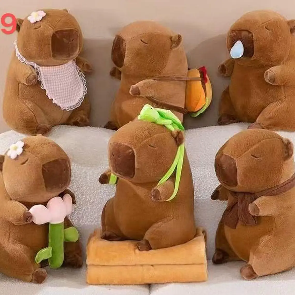 PELUCHE CAPIBARA CON FRAZADA #330 O #019 1