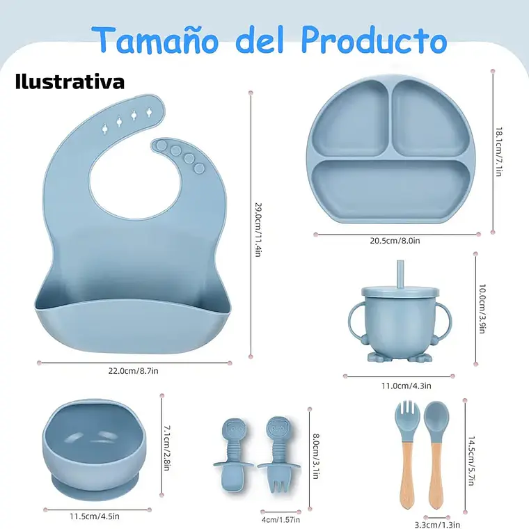 JUEGO DE UTENSILIOS PARA BEBÉ MOD# BB041-1 5