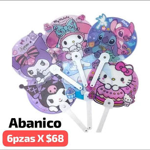 1 ABANICO REDONDO LISO SANRIO MOD #S/N