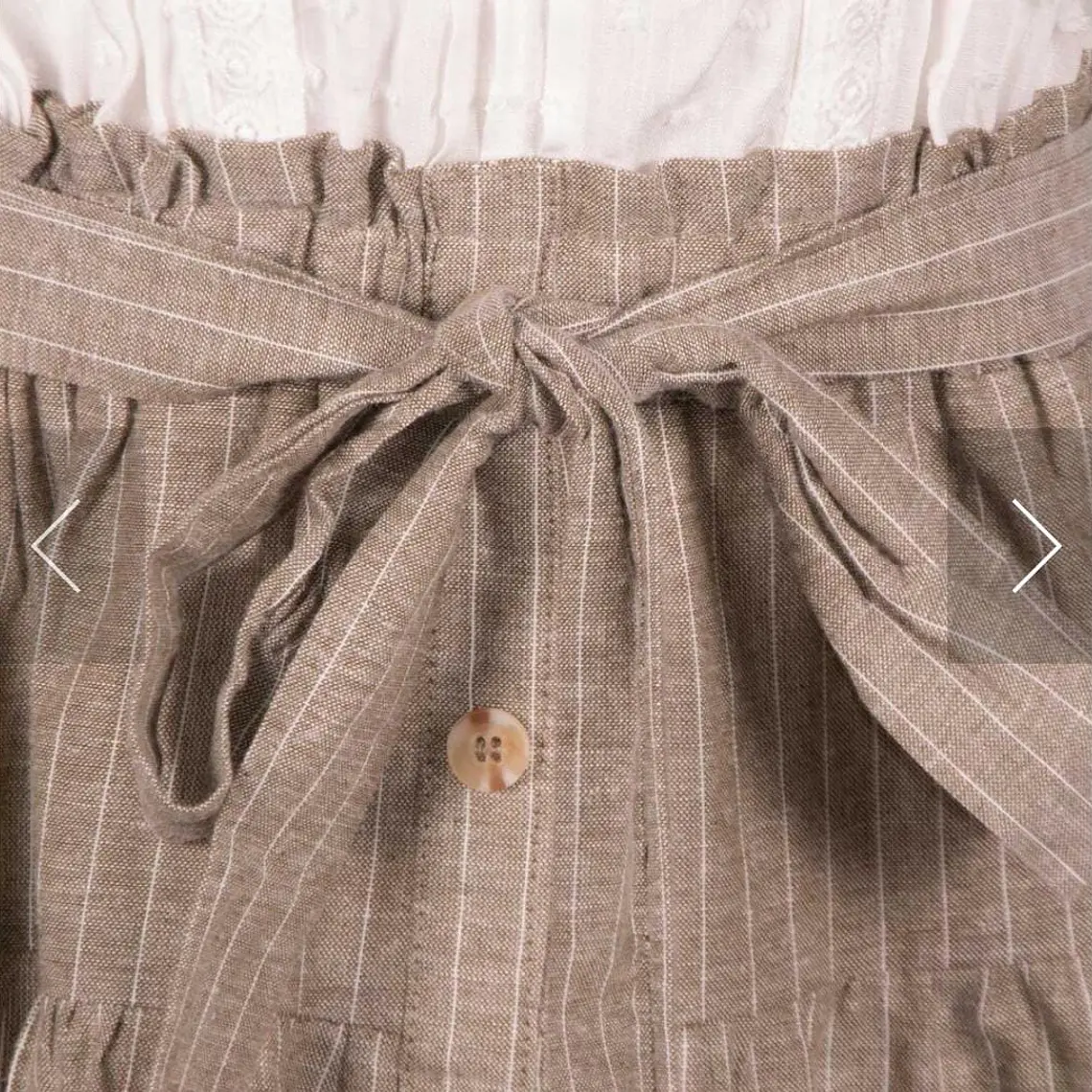 VESTIDO CASUAL BLANCO CON GRIS 3