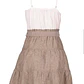 VESTIDO CASUAL BLANCO CON GRIS - Miniatura 2