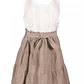 VESTIDO CASUAL BLANCO CON GRIS - Miniatura 5