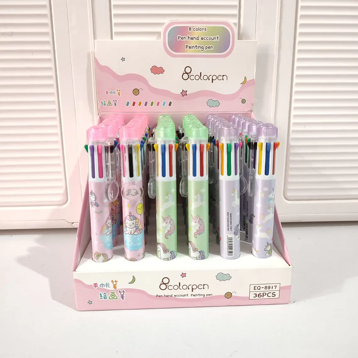 LAPICEROS GRUESOS DISEÑO UNICORNIO MULTICOLOR MOD# EQ-8917 1