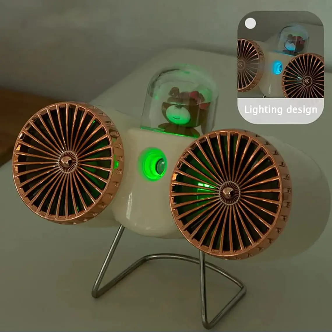 VENTILADOR- HUMIFICADOR PORTATIL  OSITO MOD# DM-33A 8