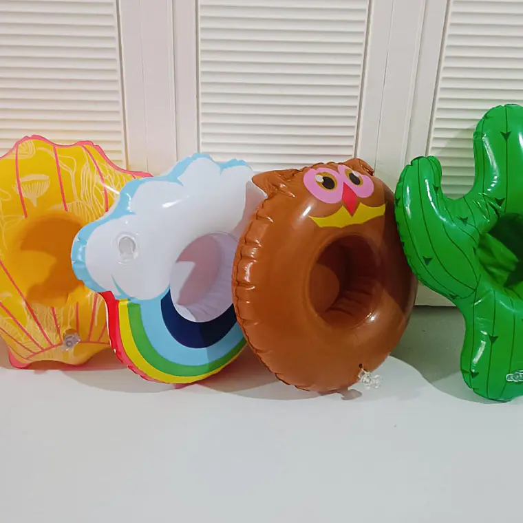 PAQ. DE PORTA VASOS FLOTANTES PARA ALBERCA/JUGUETE INFLABLE 4