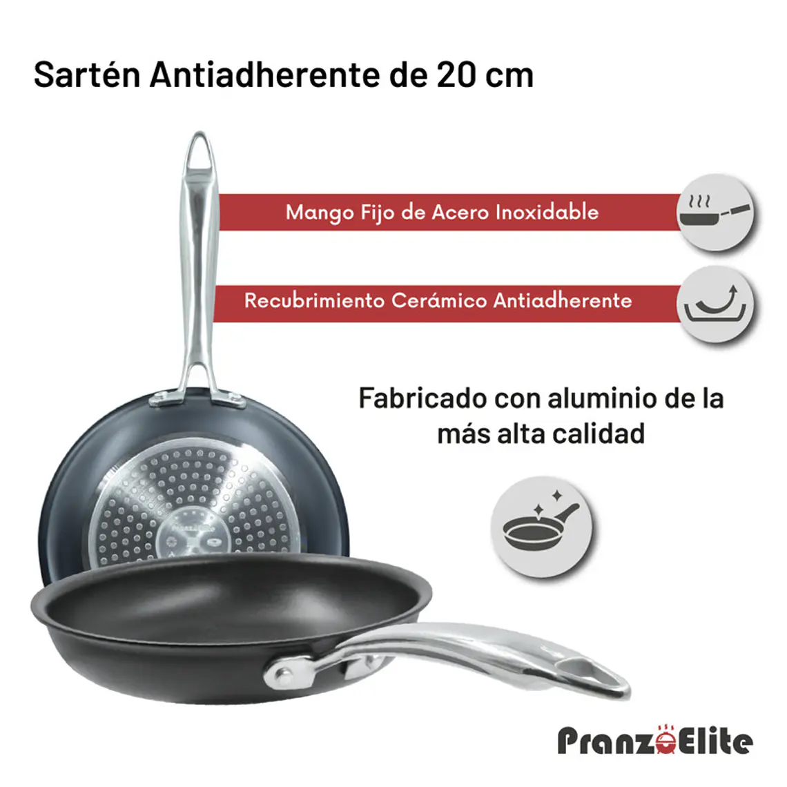 SARTEN PRONZE ELITE 8 PULGADAS 🍳 7