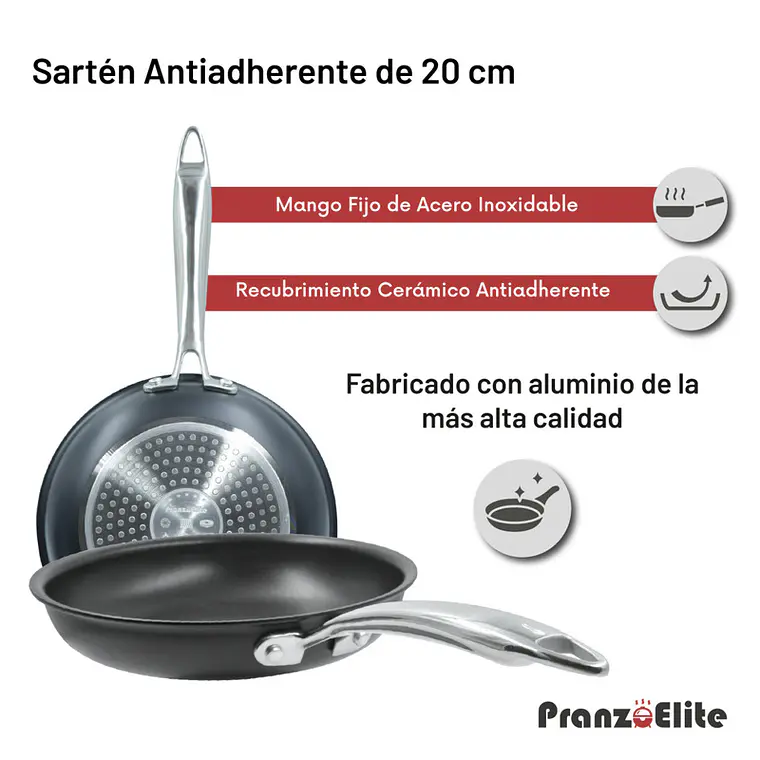SARTEN PRONZE ELITE 10  PULGADAS 🍳 5