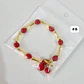 PULSERAS DE ORO LAMINADO DISEÑO FRESA Y CEREZA 🍒 🍓 - Miniatura 11
