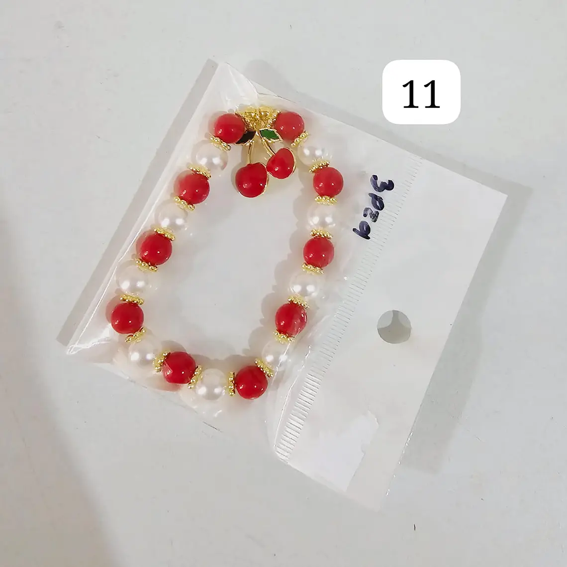 PULSERAS DE ORO LAMINADO DISEÑO FRESA Y CEREZA 🍒 🍓 14