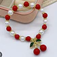 PULSERAS DE ORO LAMINADO DISEÑO FRESA Y CEREZA 🍒 🍓 - Miniatura 3