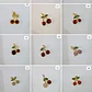 DIJES DE ORO LAMINADO DISEÑO FRESAS Y CERRZAS🍒🍓 - Miniatura 1