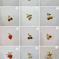 DIJES DE ORO LAMINADO DISEÑO FRESAS Y CERRZAS🍒🍓 - Miniatura 2