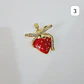 DIJES DE ORO LAMINADO DISEÑO FRESAS Y CERRZAS🍒🍓 - Miniatura 6