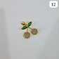 DIJES DE ORO LAMINADO DISEÑO FRESAS Y CERRZAS🍒🍓 - Miniatura 13