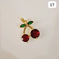 DIJES DE ORO LAMINADO DISEÑO FRESAS Y CERRZAS🍒🍓 - Miniatura 20