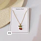 CADENITA CON DIJE DE ORO LAMINADO DISEÑO FRESA/🍒 - Miniatura 7