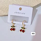 ARETES DE ORO LAMINADO 🍒 DISEÑOS AL AZAR - Miniatura 3