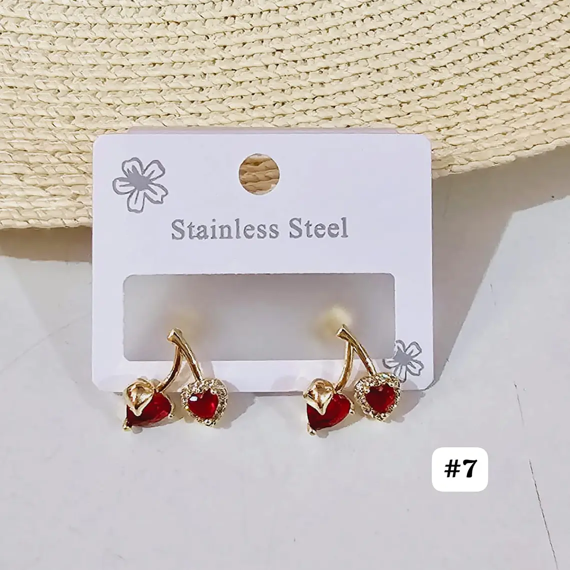 ARETES DE ORO LAMINADO 🍒 DISEÑOS AL AZAR 2