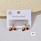 ARETES DE ORO LAMINADO 🍒 DISEÑOS AL AZAR - Miniatura 2