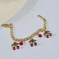 PULSERA DE ORO LAMINADO DISEÑO FRESA/CEREZA😍 - Miniatura 4
