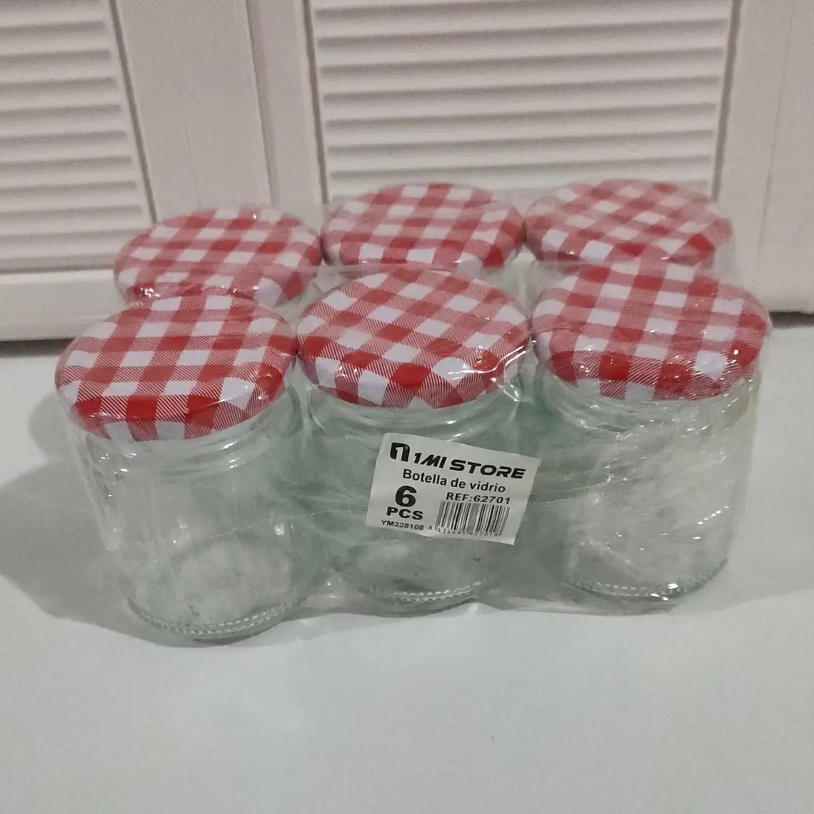 PAQ.6 BOTELLAS DE VIDRIO DE 120ML MOD# 62701 7