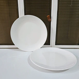 PLATO DE CERÁMICA  REDONDO PLANO 23CM MOD# 62356