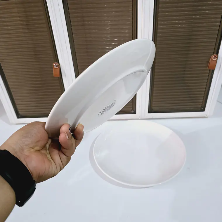 PLATO DE CERÁMICA  REDONDO PLANO 23CM MOD# 62356 4