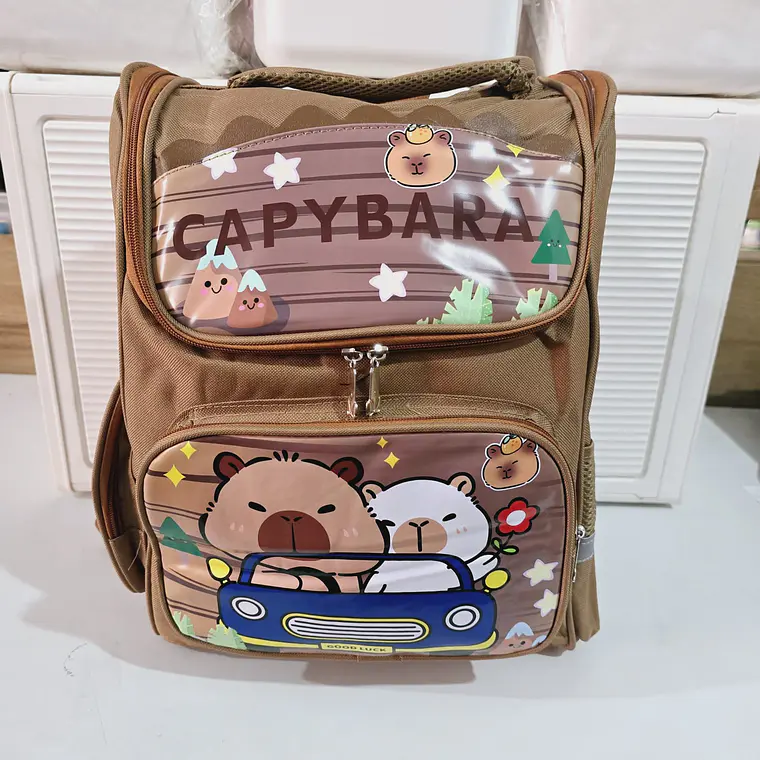 MOCHILA PARA PRIMARIA DISEÑO CAPYBARA MOD# 108 5