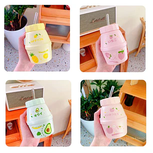 🍍🍓BARRILITO CON TAPA DISEÑO FRUTAS MOD# T2B-17🍓🍍