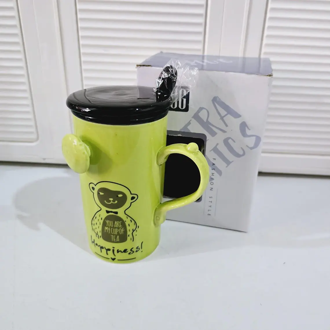 TAZA DE CERAMICA DISEÑO ANIMALITOS DE 350ML MOD# JX-T2030 3