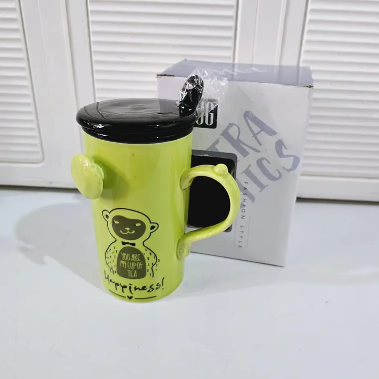 TAZA DE CERAMICA DISEÑO ANIMALITOS DE 350ML MOD# JX-T2030 3