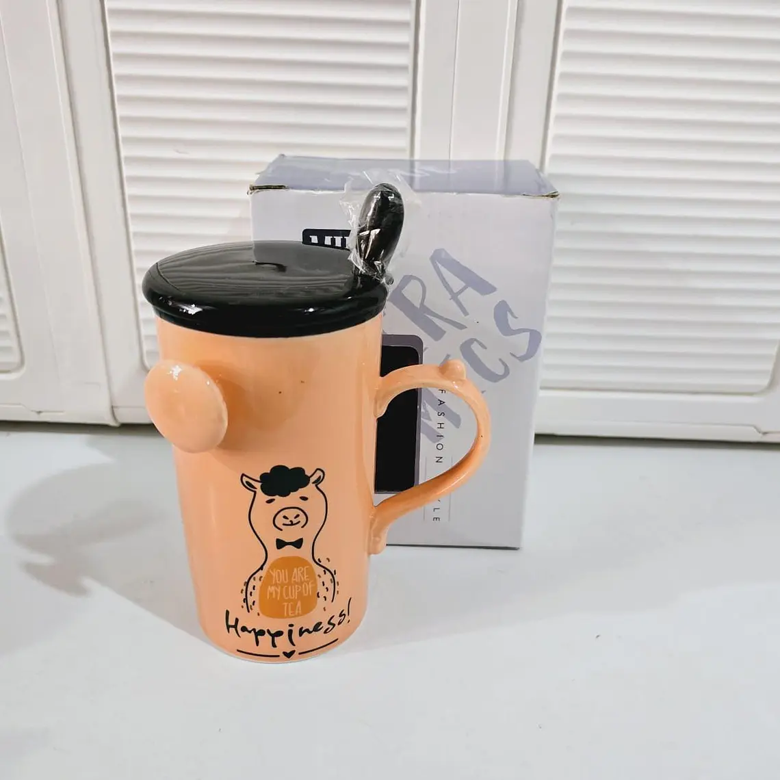 TAZA DE CERAMICA DISEÑO ANIMALITOS DE 350ML MOD# JX-T2030 5
