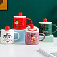 🤡TAZA DE CERAMICA CON TAPA DISEÑO PAYASO DE 400ML MOD# JX-T2002🤡 - Miniatura 1
