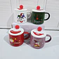 🤡TAZA DE CERAMICA CON TAPA DISEÑO PAYASO DE 400ML MOD# JX-T2002🤡 - Miniatura 6