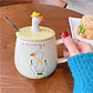 TAZA DE CERAMICA 400ML CON TAPA/DISEÑO PATITO  MOD# TZB-07 - Miniatura 3