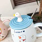 TAZA DE CERAMICA 400ML CON TAPA/DISEÑO PATITO  MOD# TZB-07 - Miniatura 5